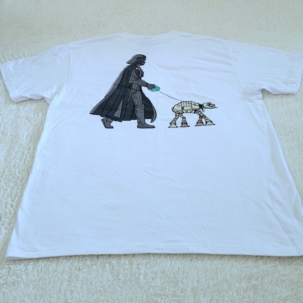 MAD😡 Engine Star Wars Darth Vader and AT-AT Walker Graphic Tee👕 - Picture 11 of 11